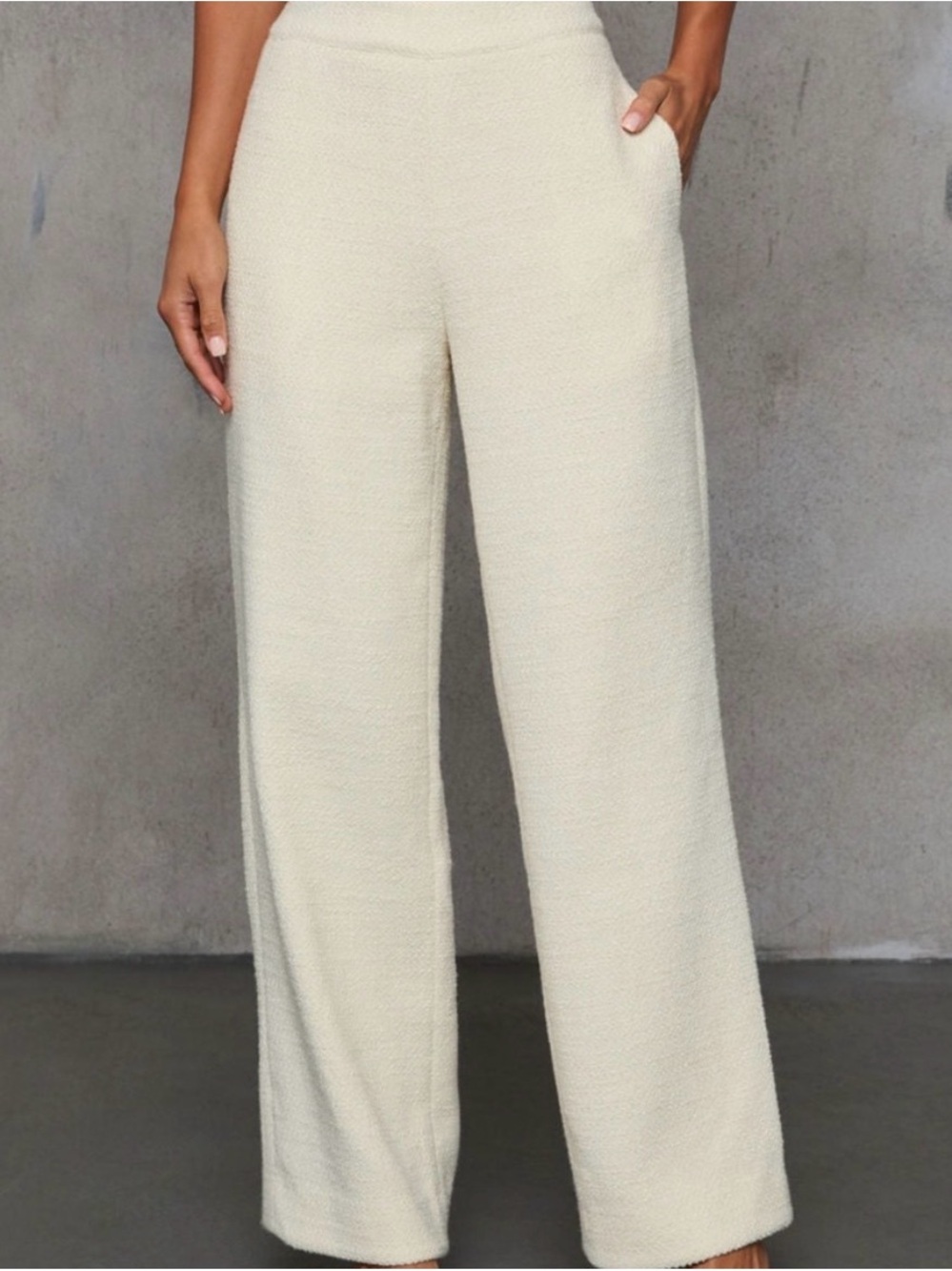 Vici Cream Two-Piece Trouser Suit with Gold Buttons - Picture 5 of 10